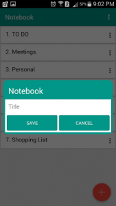 اسکرین شات برنامه Notebook 2