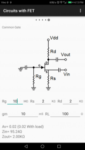 اسکرین شات برنامه Electronic Circuit Calculation 4