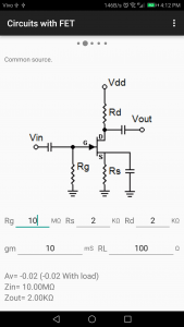 اسکرین شات برنامه Electronic Circuit Calculation 3