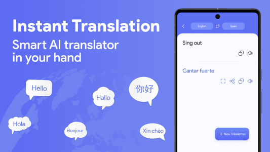 اسکرین شات برنامه AMO Translator - AI Translate 1