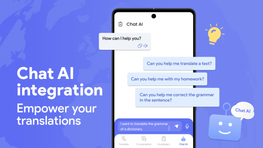 اسکرین شات 1 برنامه AMO Translator - AI Translate