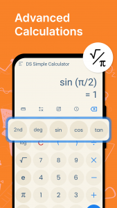 اسکرین شات برنامه DS Simple Calculator 2