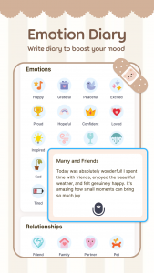 اسکرین شات 2 برنامه Daily Journal Mood Tracker