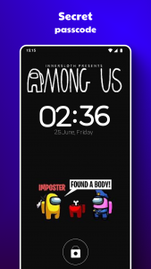 اسکرین شات برنامه AmongLock Among Us Lock Screen 2