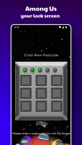 اسکرین شات 1 برنامه AmongLock Among Us Lock Screen