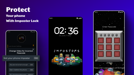 اسکرین شات 7 برنامه AmongLock Among Us Lock Screen