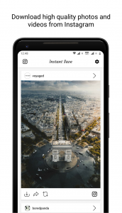 اسکرین شات برنامه Instant Save - HD photo downloader for Instagram 1