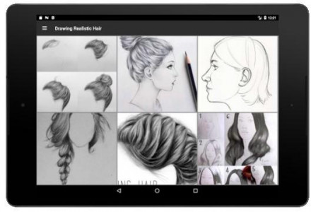 اسکرین شات برنامه Drawing Realistic Hair 5