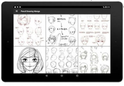 اسکرین شات برنامه Pencil Drawing Manga 5