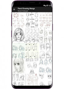 اسکرین شات برنامه Pencil Drawing Manga 2