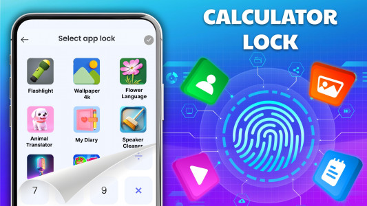 اسکرین شات برنامه Calculator Lock: Gallery Lock 1