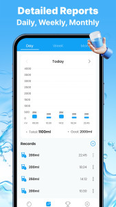 اسکرین شات 5 برنامه Water Tracker - Hydration