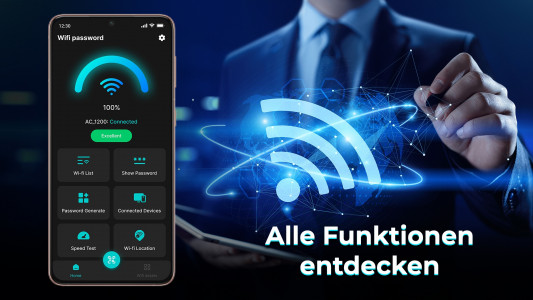 اسکرین شات برنامه WLAN-Passwort Anzeigen 5