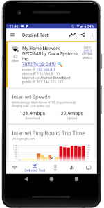 اسکرین شات برنامه analiti - WiFi Tester & Analyzer 2