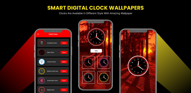 اسکرین شات برنامه Night Clock Wallpapers HD 2