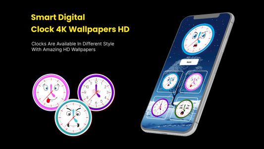 اسکرین شات برنامه Smart Watch _ Clock Wallpapers 4