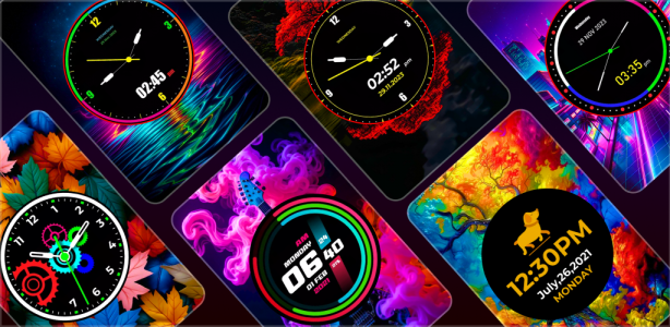اسکرین شات 2 برنامه Smart Watch Wallpaper HD