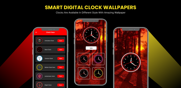اسکرین شات برنامه Smart Watch _ Clock Wallpapers 2