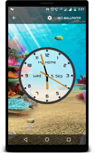 اسکرین شات برنامه Aquarium Clock Live Wallpaper 2