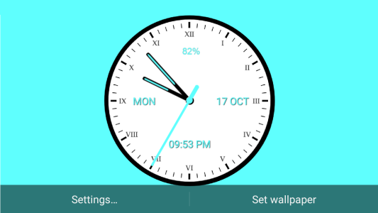 اسکرین شات 4 برنامه Analog Clock