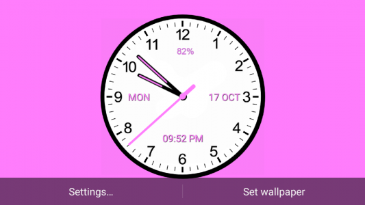 اسکرین شات برنامه Analog Clock 2