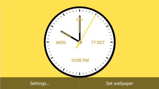 اسکرین شات 8 برنامه Analog Clock
