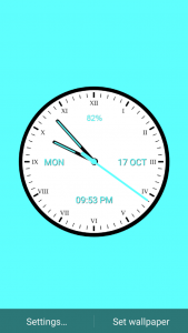 اسکرین شات برنامه Analog Clock 3