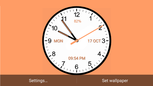 اسکرین شات 6 برنامه Analog Clock