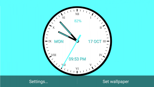 اسکرین شات برنامه Analog Clock 4