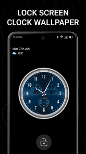 اسکرین شات برنامه Clock: Analog Clock Wallpapers 6