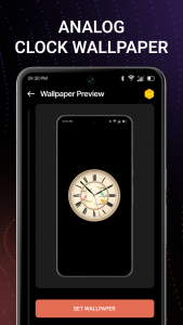 اسکرین شات برنامه Analog Clock Wallpapers 4