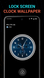 اسکرین شات 6 برنامه Live Analog Clock Wallpaper