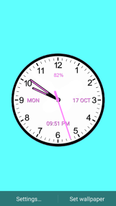 اسکرین شات 3 برنامه Analog Clock Classic