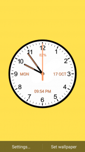 اسکرین شات برنامه Analog Clock Classic 7