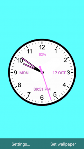 اسکرین شات برنامه Analog Clock Classic 3