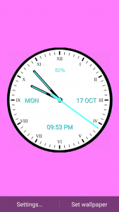 اسکرین شات برنامه Analog Clock Classic 1