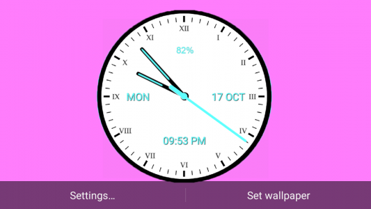 اسکرین شات برنامه Analog Clock Classic 2