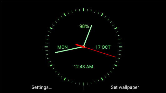 اسکرین شات 8 برنامه Analog Clock Live Wallpaper