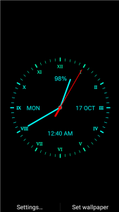اسکرین شات 5 برنامه Analog Clock Live Wallpaper
