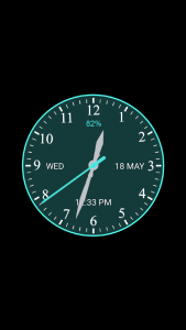 اسکرین شات برنامه Analog Clock Wallpaper 3