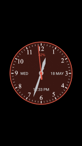 اسکرین شات 5 برنامه Analog Clock Wallpaper