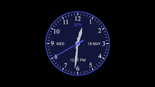 اسکرین شات 4 برنامه Analog Clock Wallpaper