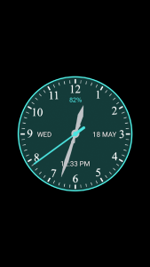 اسکرین شات 3 برنامه Analog Clock Wallpaper