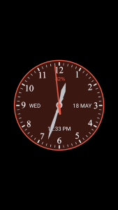 اسکرین شات برنامه Analog Clock Wallpaper 5