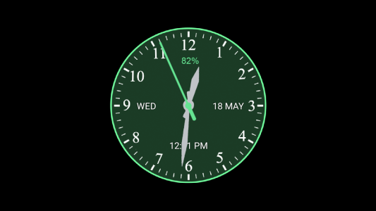 اسکرین شات 6 برنامه Analog Clock Wallpaper