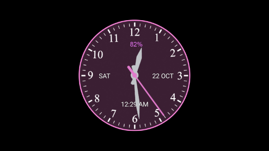 اسکرین شات 2 برنامه Analog Clock Wallpaper