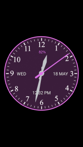 اسکرین شات 1 برنامه Analog Clock Wallpaper