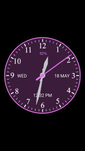 اسکرین شات برنامه Analog Clock Wallpaper 1