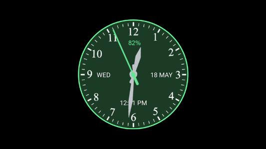 اسکرین شات برنامه Analog Clock Wallpaper 6