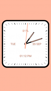 اسکرین شات 5 برنامه Analog Clock Square Classic